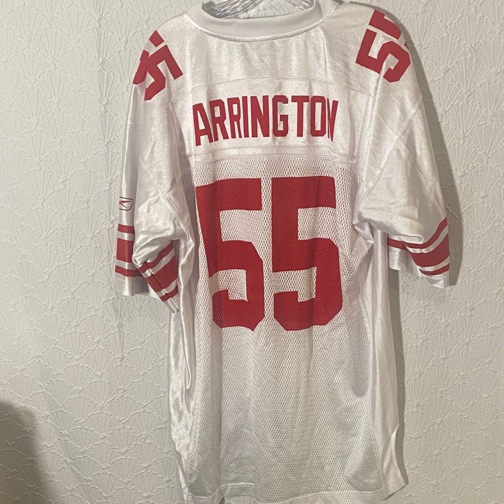 Reebok NFL Equipment Jersey NEW YORK GIANTS  LAVAR ARLINGTON #55 Collectors Fans - Picture 6 of 10